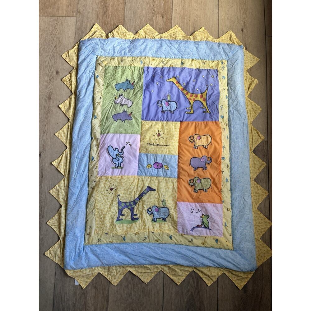 John Lennon Carters Baby Blanket Nursery Quilt Crib Comforter Love Animals A9